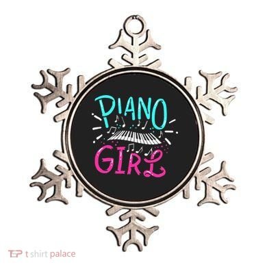 Piano Girl Pianist Music Notes Gift Ornament