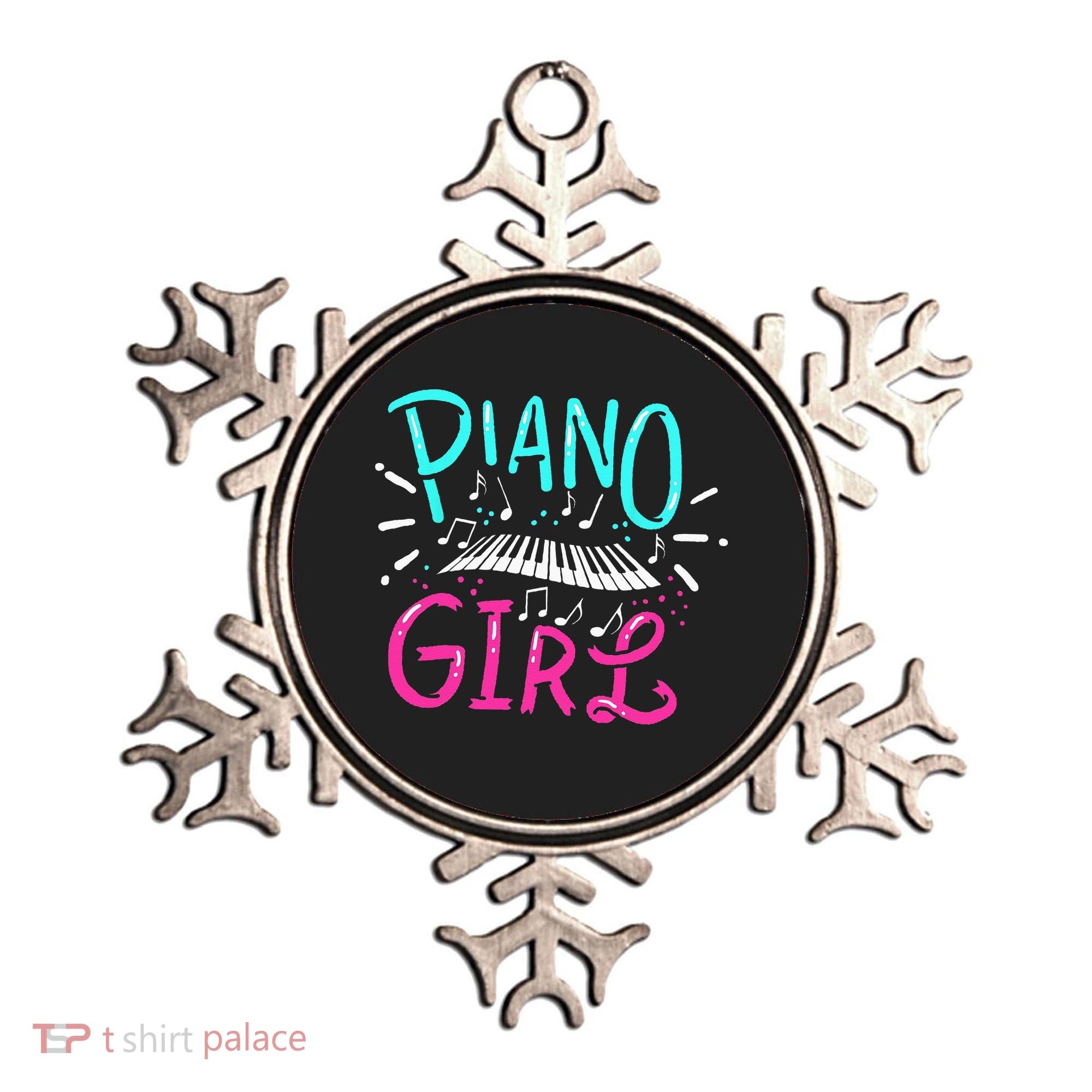 Piano Girl Pianist Music Notes Gift Ornament