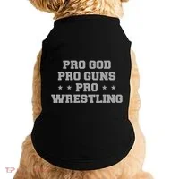 Pro God Pro Guns Pro Wrestling Doggie Tank thumb 0