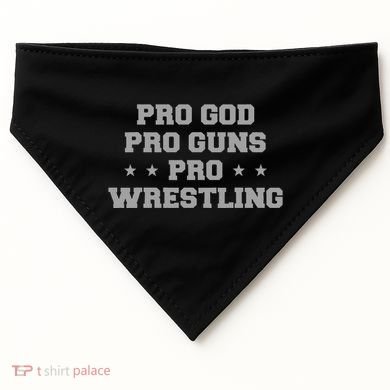 Pro God Pro Guns Pro Wrestling USA-Made Doggie Bandana