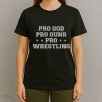 Pro God Pro Guns Pro Wrestling T-Shirt thumb 4