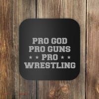 Pro God Pro Guns Pro Wrestling Coaster thumb 0