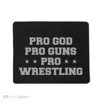 Pro God Pro Guns Pro Wrestling Mousepad thumb 0