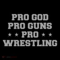 Pro God Pro Guns Pro Wrestling Mousepad thumb 1