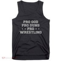Pro God Pro Guns Pro Wrestling Tank Top thumb 0