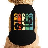 Papaw Guitar Pick Gift Guitar Player Grandpa Retro Guitarist Doggie Tank thumb 0