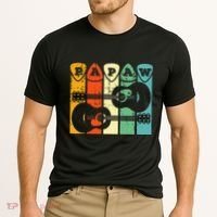 Papaw Guitar Pick Gift Guitar Player Grandpa Retro Guitarist Cooling Performance Crew T-Shirt thumb 2