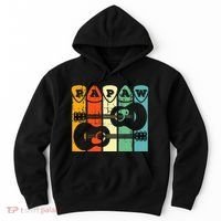 Papaw Guitar Pick Gift Guitar Player Grandpa Retro Guitarist Hoodie thumb 0