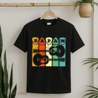 Papaw Guitar Pick Gift Guitar Player Grandpa Retro Guitarist T-Shirt thumb 2