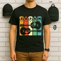 Papaw Guitar Pick Gift Guitar Player Grandpa Retro Guitarist T-Shirt thumb 6