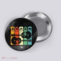 Papaw Guitar Pick Gift Guitar Player Grandpa Retro Guitarist Button thumb 0