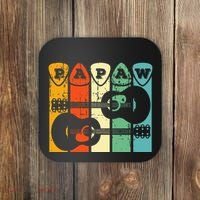 Papaw Guitar Pick Gift Guitar Player Grandpa Retro Guitarist Coaster thumb 0