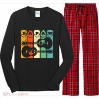 Papaw Guitar Pick Gift Guitar Player Grandpa Retro Guitarist Long Sleeve Pajama Set thumb 0