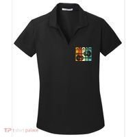 Papaw Guitar Pick Gift Guitar Player Grandpa Retro Guitarist Women's Dry Zone Grid Polo thumb 0