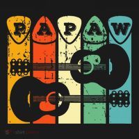 Papaw Guitar Pick Gift Guitar Player Grandpa Retro Guitarist Women's Hoodie thumb 2