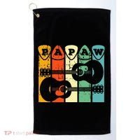 Papaw Guitar Pick Gift Guitar Player Grandpa Retro Guitarist Golf Towel thumb 0