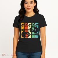 Papaw Guitar Pick Gift Guitar Player Grandpa Retro Guitarist Women's T-Shirt thumb 4