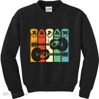 Papaw Guitar Pick Gift Guitar Player Grandpa Retro Guitarist Kids Sweatshirt thumb 0