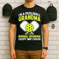 Pickleball Grandma Pickleball Player Grandmother T-Shirt thumb 6