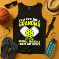 Pickleball Grandma Pickleball Player Grandmother Tank Top thumb 4