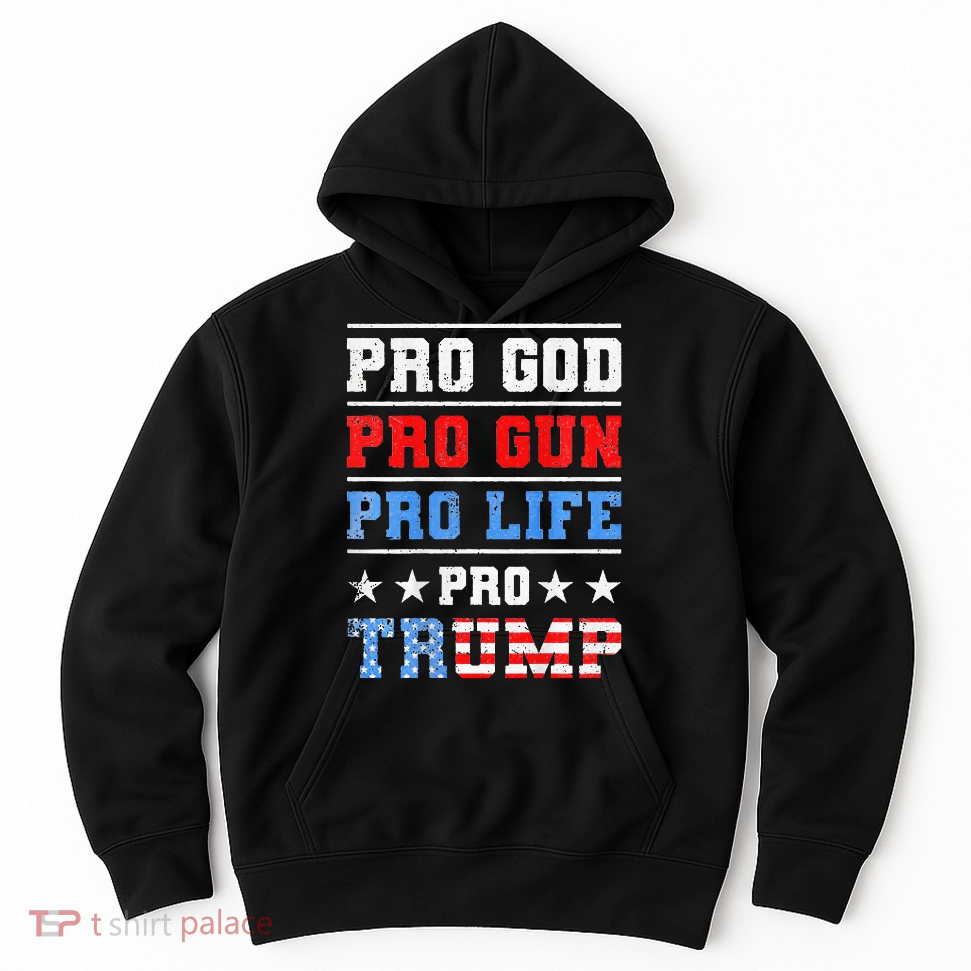 Pro God Pro Gun Pro Life Pro Trump Hoodie