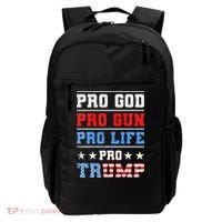 Pro God Pro Gun Pro Life Pro Trump Backpack thumb 0
