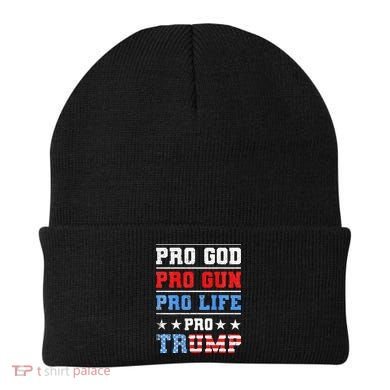 Pro God Pro Gun Pro Life Pro Trump Beanie