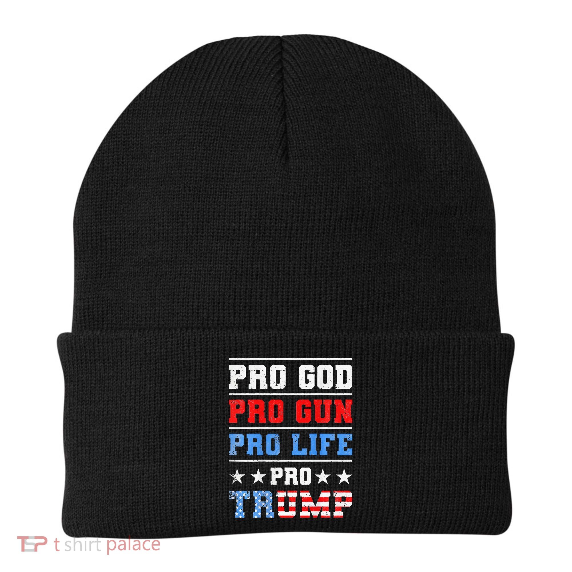 Pro God Pro Gun Pro Life Pro Trump Beanie