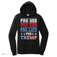 Pro God Pro Gun Pro Life Pro Trump Women's Hoodie thumb 0