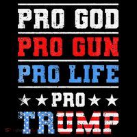 Pro God Pro Gun Pro Life Pro Trump Women's Hoodie thumb 2