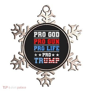 Pro God Pro Gun Pro Life Pro Trump Ornament