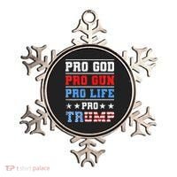 Pro God Pro Gun Pro Life Pro Trump Ornament thumb 0