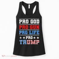 Pro God Pro Gun Pro Life Pro Trump Women's Tank Top thumb 0