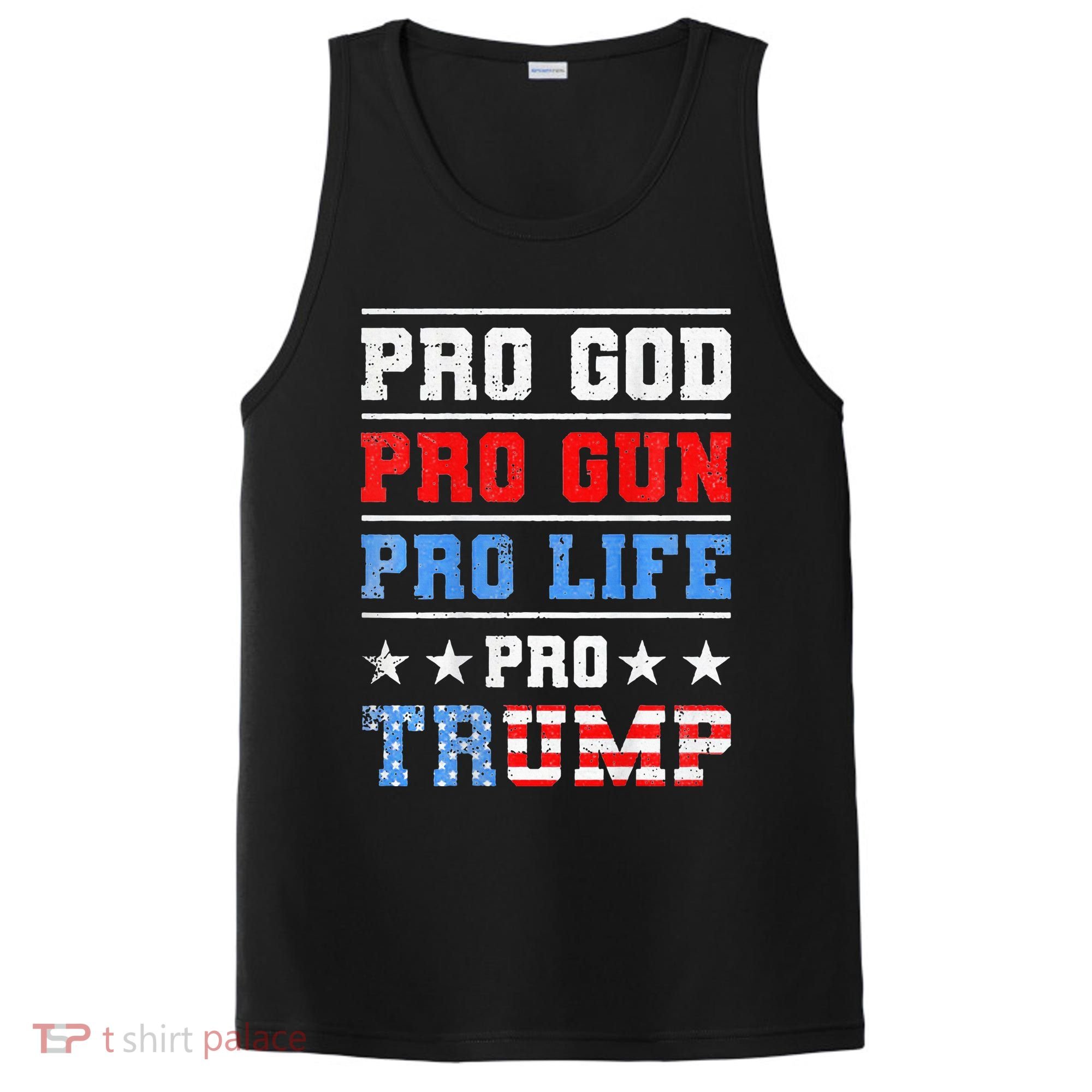 Pro God Pro Gun Pro Life Pro Trump PosiCharge Competitor Tank