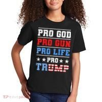 Pro God Pro Gun Pro Life Pro Trump Kids T-Shirt thumb 2