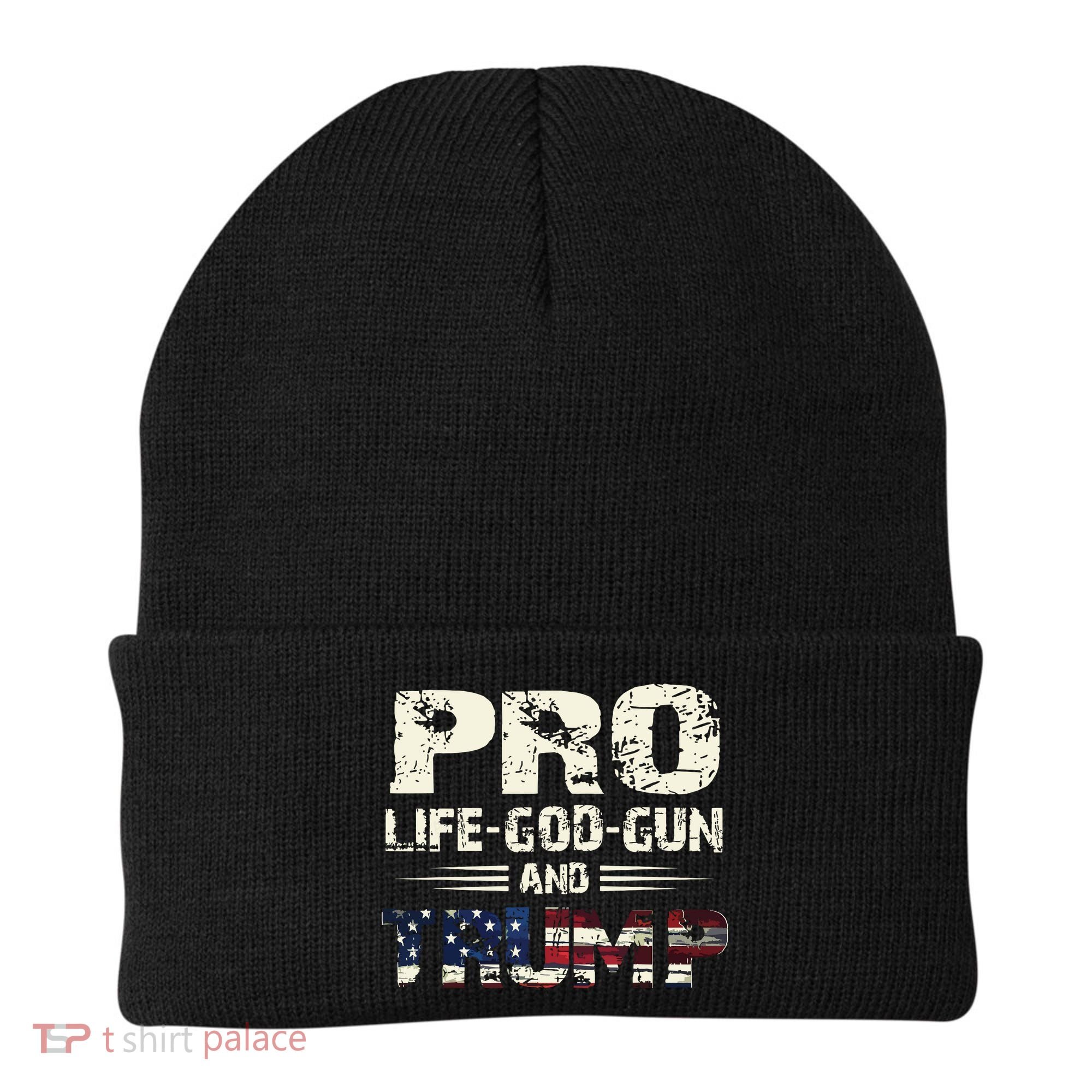 Pro God Pro Gun Pro Life Pro Trump Beanie
