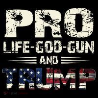 Pro God Pro Gun Pro Life Pro Trump Tall Sweatshirt thumb 2