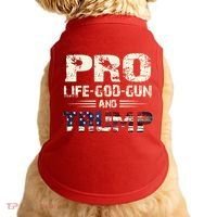 Pro God Pro Gun Pro Life Pro Trump Doggie Tank thumb 0