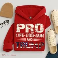Pro God Pro Gun Pro Life Pro Trump Hoodie thumb 4