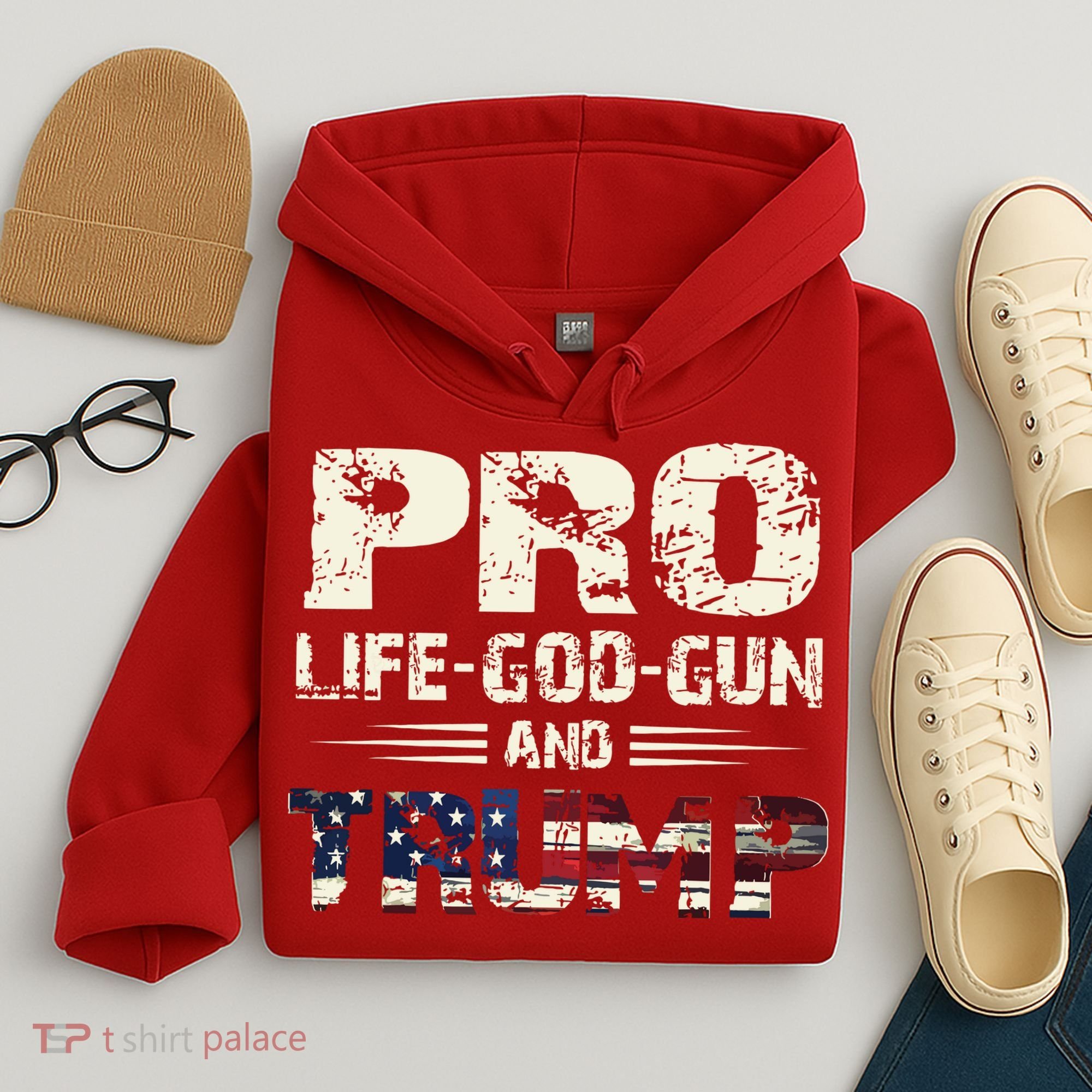 Pro God Pro Gun Pro Life Pro Trump Hoodie