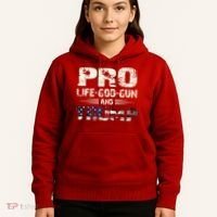 Pro God Pro Gun Pro Life Pro Trump Hoodie thumb 5