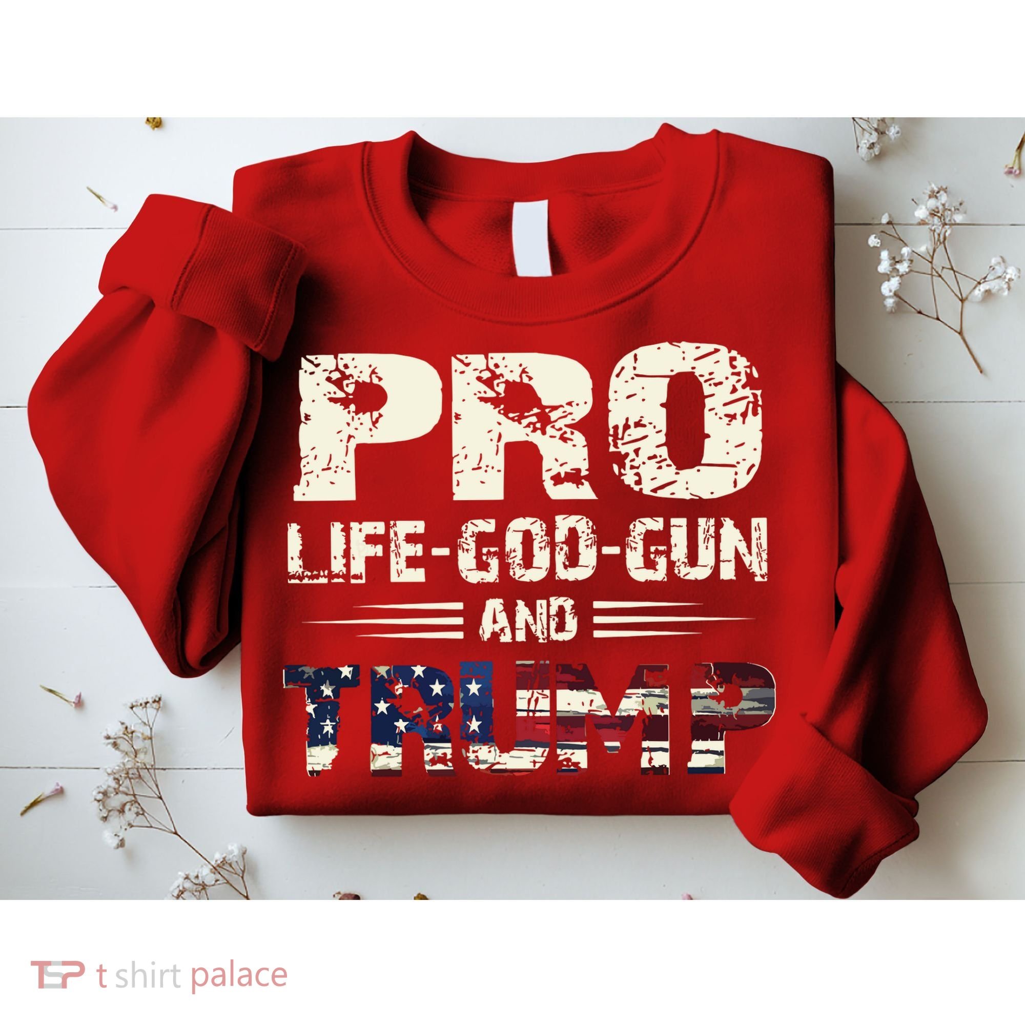 Pro God Pro Gun Pro Life Pro Trump Sweatshirt