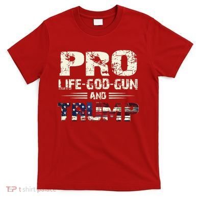 Pro God Pro Gun Pro Life Pro Trump T-Shirt