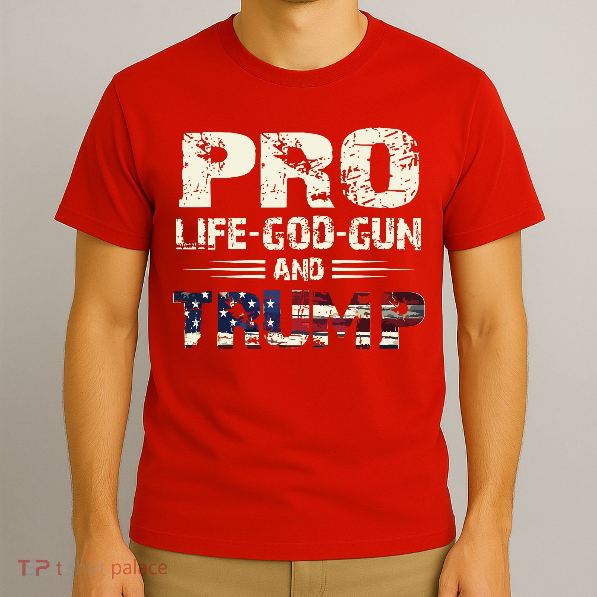 Pro God Pro Gun Pro Life Pro Trump T-Shirt