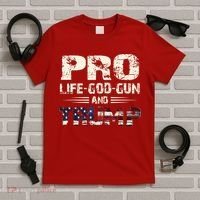 Pro God Pro Gun Pro Life Pro Trump T-Shirt thumb 5