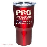 Pro God Pro Gun Pro Life Pro Trump Tumbler thumb 0