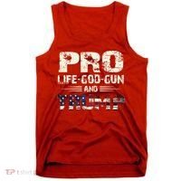 Pro God Pro Gun Pro Life Pro Trump Tank Top thumb 0