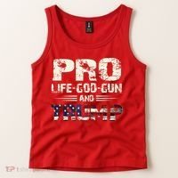 Pro God Pro Gun Pro Life Pro Trump Tank Top thumb 2