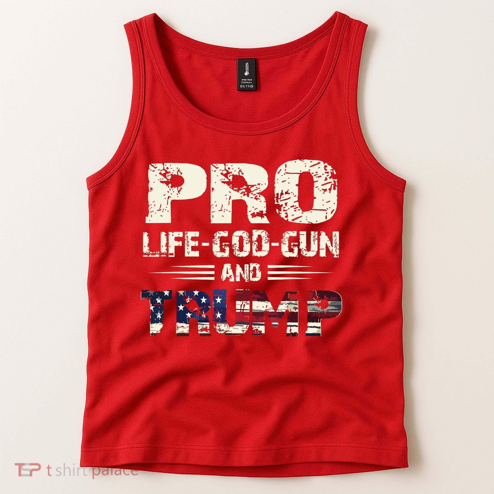 Pro God Pro Gun Pro Life Pro Trump Tank Top