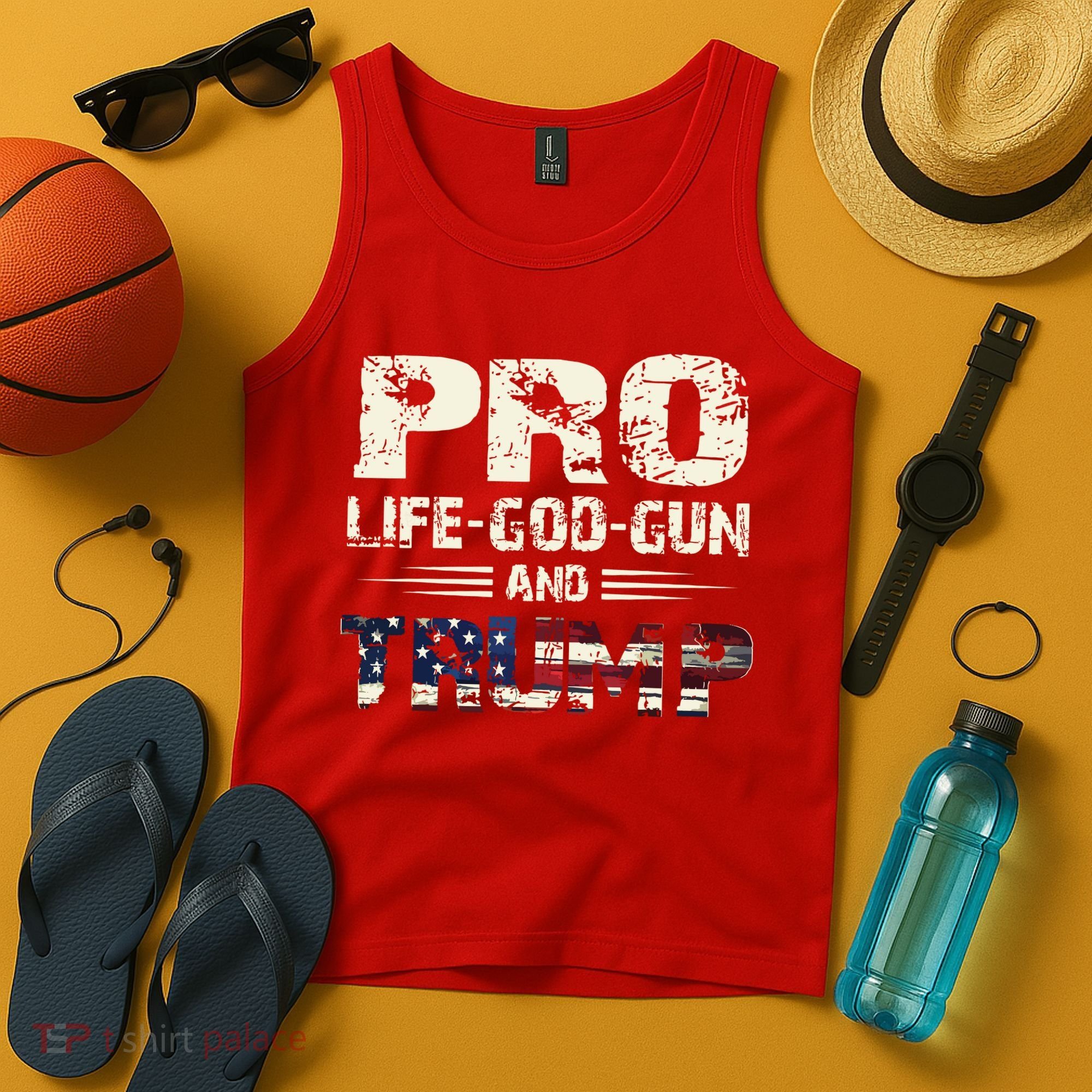Pro God Pro Gun Pro Life Pro Trump Tank Top